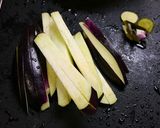 超速！プルプルむね肉と茄子の生姜ポン酢作り方2写真