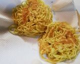 ☆焼きそばでさっとラーメンバーガー☆作り方3写真