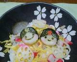 雛祭り♪ちらしにon子ども喜ぶおひなさま作り方7写真