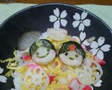 雛祭り♪ちらしにon子ども喜ぶおひなさま作り方7写真