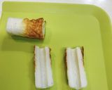 お弁当に簡単彩りに❣️竹輪のカニカマ巻き作り方1写真