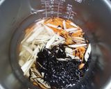 お煎餅でひじきの炊き込みおこわ☆作り方2写真