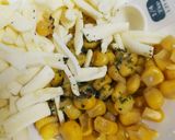 焼きとうもろこしトースト＊ガーリック風味作り方3写真