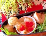 2月23日 ラブラブわんわん 海苔弁当作り方3写真