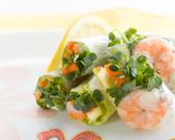 彩り野菜とエビの生春巻き作り方8写真
