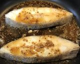 ◉カラスカレイの粒マスタード焼き作り方3写真