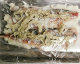 酒塩麴ととろろ昆布でアジの昆布締め作り方2写真