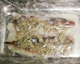 酒塩麴ととろろ昆布でアジの昆布締め作り方3写真