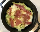 キャベツの大量消費に☆生ハムチーズ蒸し作り方1写真
