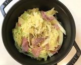 キャベツの大量消費に☆生ハムチーズ蒸し作り方3写真