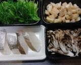 鍋☆糖尿病のおかず。鱈と水菜鍋作り方2写真