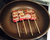 エバラすき焼きたれdeすき焼き風串焼き♪作り方6写真