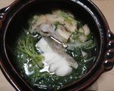 鍋☆糖尿病のおかず。鱈と水菜鍋作り方5写真