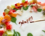 ヨーグルト☆チョップドフルーツのリース作り方6写真