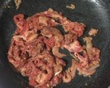 赤ワインに寄せた牛肉の焼肉風。作り方3写真