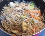 ミンチと野菜炒めのあんかけ丼作り方3写真
