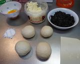 ♥オリジナル♥HBでもちもち黒米餡パン作り方5写真