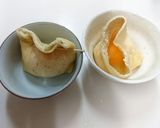 たまご巾着の含め煮～きのこあん作り方5写真
