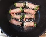 オクラの梅シソ豚こま肉巻き作り方4写真
