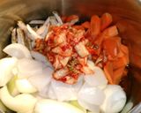 ☆モツの味噌キムチ煮☆作り方4写真