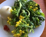 *マクロビ*菜の花ペペロンチーノ風作り方1写真