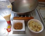 最強のチタン鍋で納豆チャーハン作り方1写真