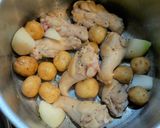 圧力鍋で！鶏手羽元のトマトマスタード煮作り方5写真