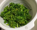 菜の花の胡麻味噌和え作り方2写真