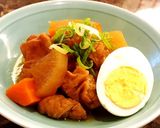 簡単!もつ煮(醤油味)作り方4写真