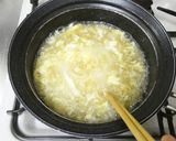 もやしとふわとろ卵！中華たまごスープ作り方6写真