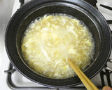もやしとふわとろ卵！中華たまごスープ作り方6写真