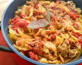 キャベツと豚肉のトマト缶煮作り方5写真