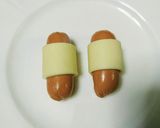 ウインナーにハムの着物でおめかしを～*＊作り方1写真