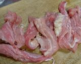 おつまみ♪せせりのわさびポン酢。作り方1写真