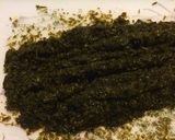 ながも（ギバサ、銀葉草）でとろろご飯作り方3写真