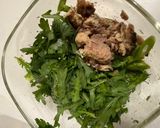 生春菊と鯖っち（鯖チーズ）サラダ作り方2写真