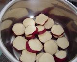 お鍋一つで簡単おやつ☆さつまいも林檎煮☆作り方1写真