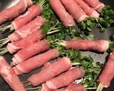 豚のカイワレ巻き生姜焼き作り方2写真