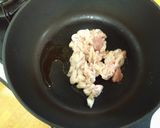 鶏皮のしりしり作り方1写真
