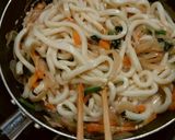 ツナと野菜の味噌クリームうどん作り方7写真