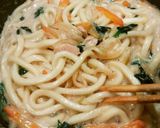 ツナと野菜の味噌クリームうどん作り方9写真