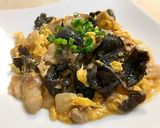 麺つゆで簡単！豚ばら肉&きくらげの卵炒め作り方8写真