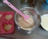 ヨーグルトアート♥マーブルチーズケーキ風作り方9写真