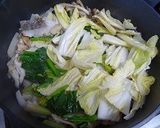 タラとほうれん草　白菜　舞茸煮作り方5写真