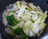 タラとほうれん草　白菜　舞茸煮作り方5写真
