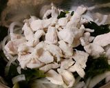 新たまねぎとわかめとササミ。作り方5写真