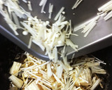 大きな椎茸とエノキのきのこおかゆ作り方6写真