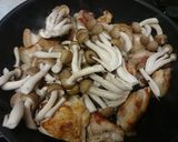 ランチにぴったり♥ささっと鶏肉・キノコ丼作り方4写真