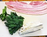 えのきと春菊ベーコン巻き♪お弁当♪作り方1写真