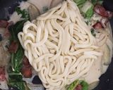 カルボナーラうどん作り方4写真